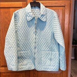 Light Blue Quilted Jacket